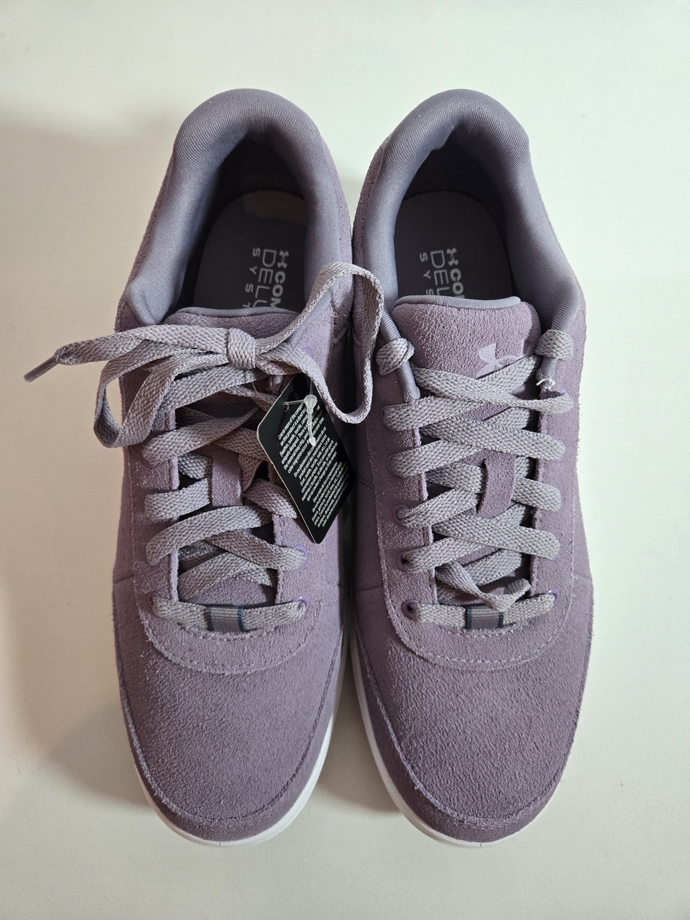 Under Armour Purple Suede Casual Sneakers - Picture 4 of 7